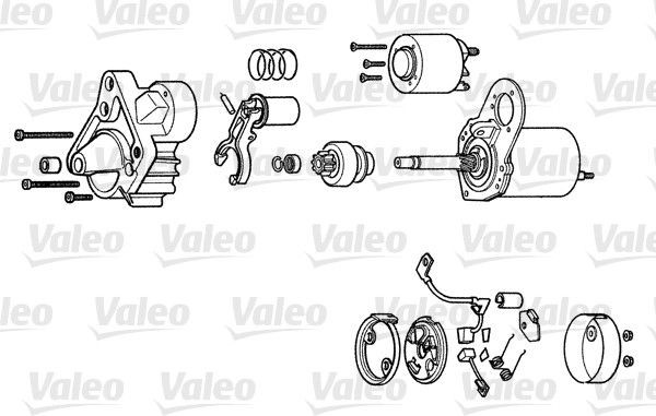 Стартер D6RA13 VALEO PHC