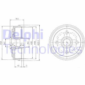 Тормозной барабан BF400 DELPHI