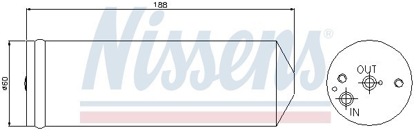 Осушитель, кондиционер 95065 NISSENS