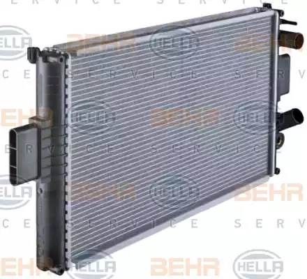 Радиатор, охлаждение двигател 8MK376724501 HELLA