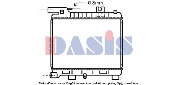 Радиатор, охлаждение двигател 050021N AKS DASIS