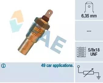 Температурный датчик охлаждающей жидкости 31690 FAE