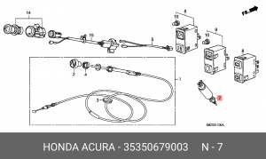 Выключатель фонаря сигнала торможения 35350679003 HONDA