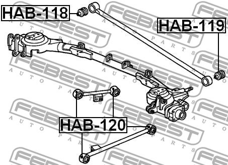 Сайлентблок HAB-119 FEBEST