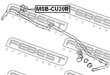 Втулка стабилизатора MSB-CU20R FEBEST