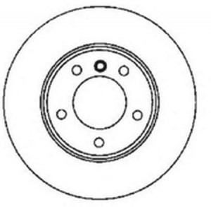 Тормозной диск 561524B BENDIX JURID