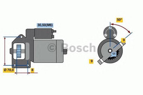 Стартер 0 001 109 069 BOSCH