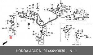 Тормозной шланг 01464SR3030 HONDA