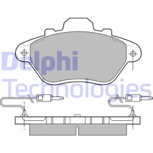Комплект тормозных колодок, диско LP654 DELPHI