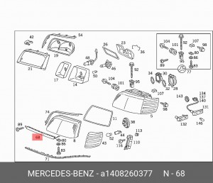 Деталь A 140 826 03 77 MERCEDES BENZ