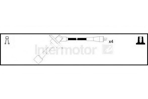 Ккомплект проводов зажигания 76047 STANDARD