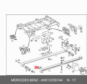 Отбойник рессоры A 901 325 07 44 MERCEDES BENZ
