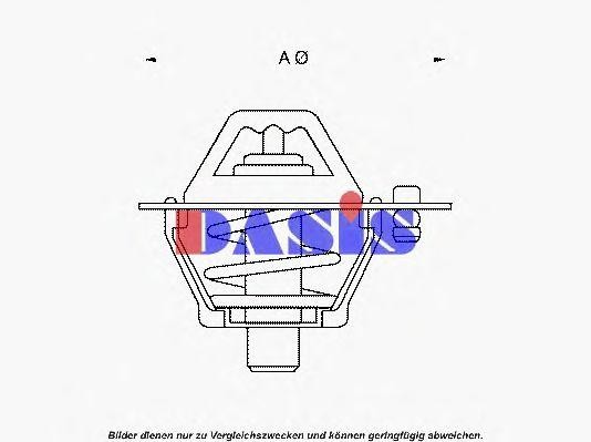Термостат, охлаждающая жидкость 750963N AKS DASIS