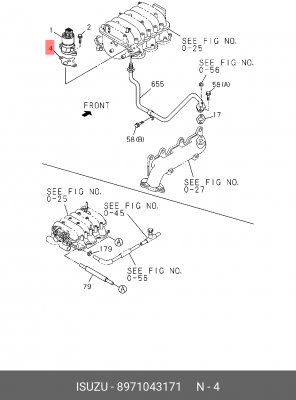 Прокладка, выпускной трубопровод 8-97104-317-1 ISUZU