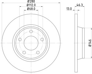 Тормозной диск MDC829 MINTEX