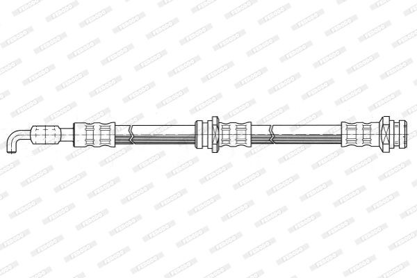 Тормозной шланг FHY2058 FERODO