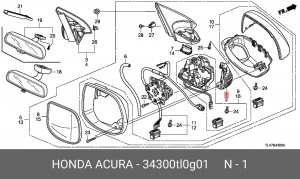Деталь 34300TL0G01 HONDA