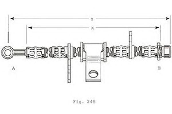 Тормозной шланг 9004368 GIRLING