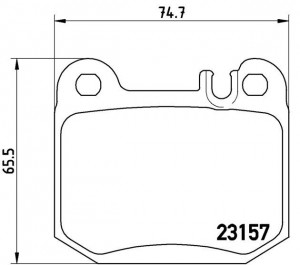 Комплект тормозных колодок, диско P50043 BREMBO