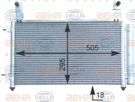 Конденсатор, кондиционер 8FC351303141 HELLA