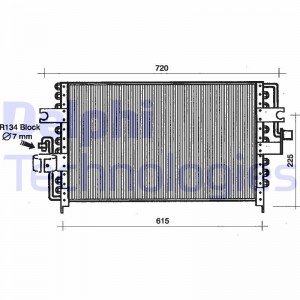 Конденсатор, кондиционер TSP0225195 DELPHI
