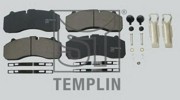 Комплект тормозных колодок, диско 031208700120 TEMPLIN