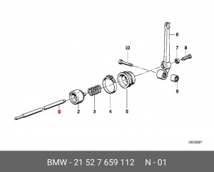 Толкатель клапана 21527659112 BMW