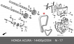 Ремень ГРМ 14400PT2004 HONDA