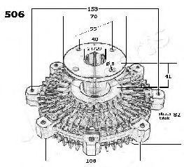 Сцепление, вентилятор радиатора VC-506 JAPAN PARTS GROUP