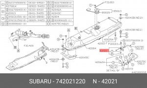 Топливный насос 742021220 SUBARU