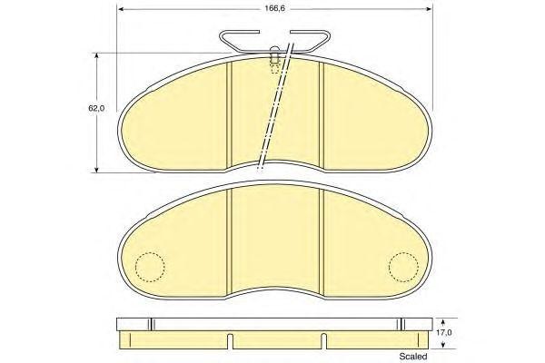 Комплект тормозных колодок, диско 6109483 GIRLING