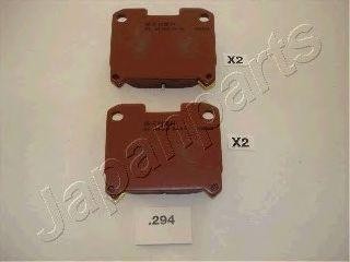 Комплект тормозных колодок, диско PP-294AF JAPAN PARTS GROUP