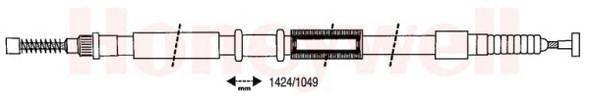 Трос, стояночная тормозная система 432651B BENDIX JURID