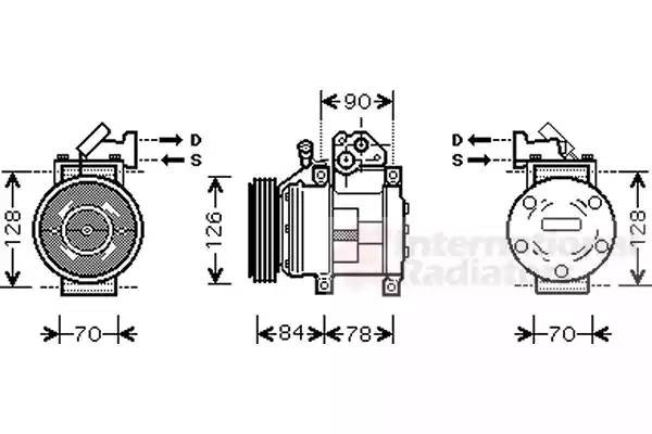 Компрессор, кондиционер 8300K052 VAN WEZEL