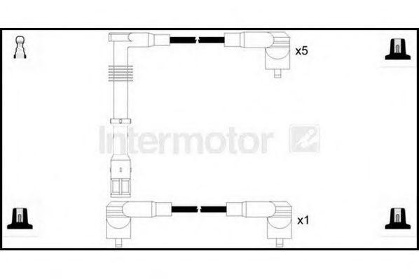 Ккомплект проводов зажигания 73884 STANDARD