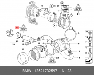 Штекерная гильза, система зажигания 12 52 1 732 597 BMW
