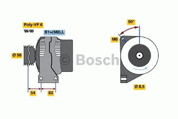 Генератор 0124525029 BOSCH
