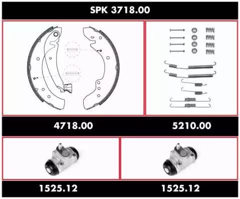 Комплект тормозных колодок SPK371800 REMSA