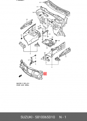 Деталь 58100-65D10 SUZUKI
