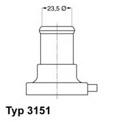 Термостат, охлаждающая жидкость 3151.87D WAHLER