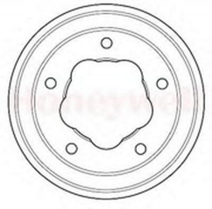 Тормозной барабан 329187B BENDIX JURID