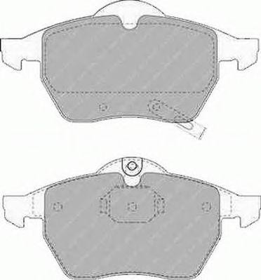 Комплект тормозных колодок, диско FSL1535 FERODO