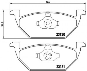 Комплект тормозных колодок, диско P85041 BREMBO
