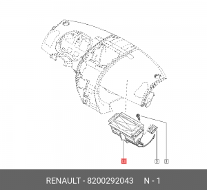 Подушка безопасности 8200292043 RENAULT