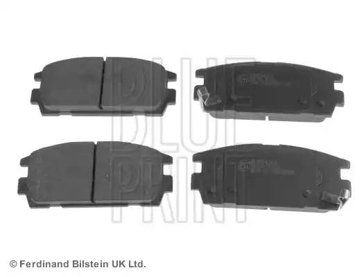 Комплект тормозных колодок, диско ADG04251 BLUE PRINT