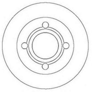Тормозной диск 561626B BENDIX JURID