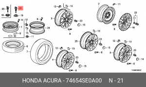 Деталь 74654SE0A00 HONDA