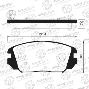 Колодки тормозные дисковые AV145 AVANTECH