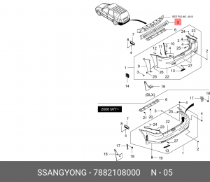 Буфер 7882108000 SSANG YONG