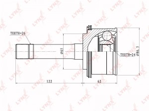 ШРУС CO-4406 LYNXAUTO